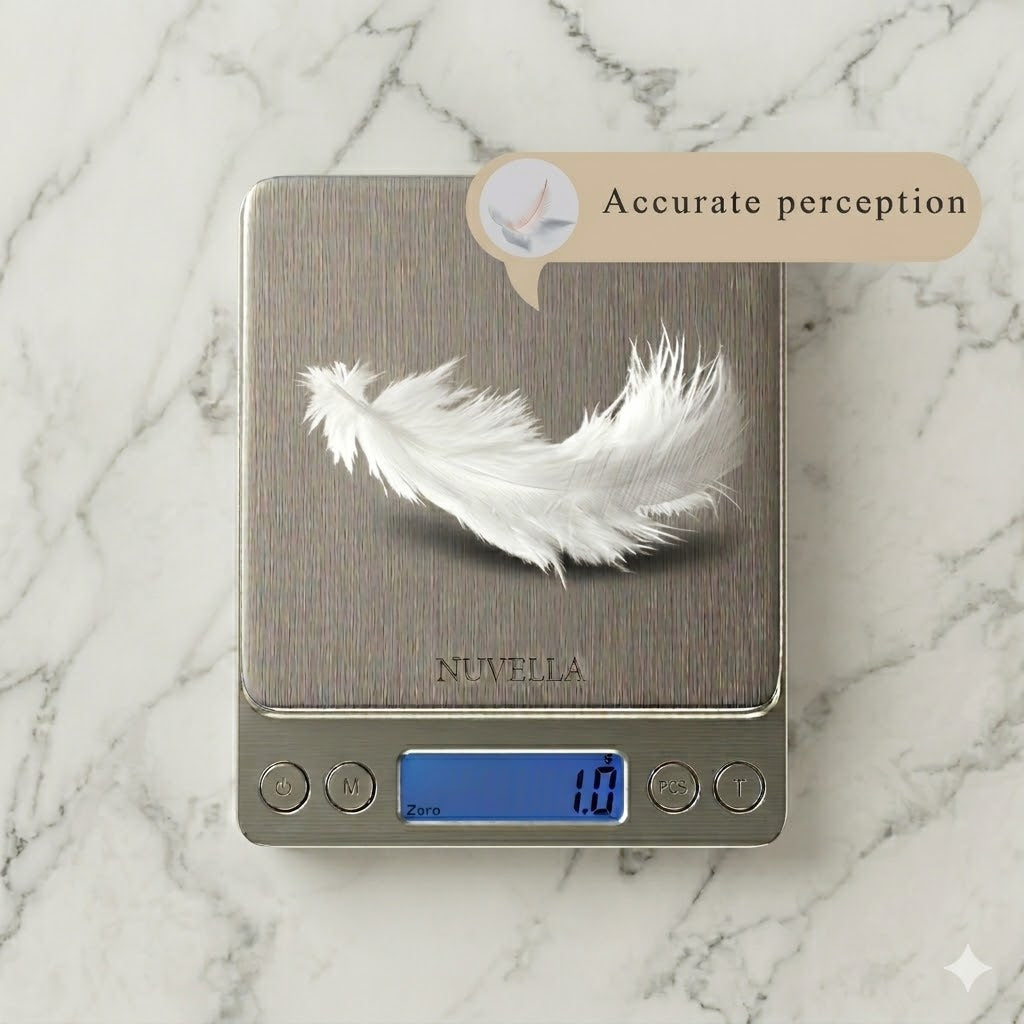 Nuvella - Stainless Steel Mini Portable Scale