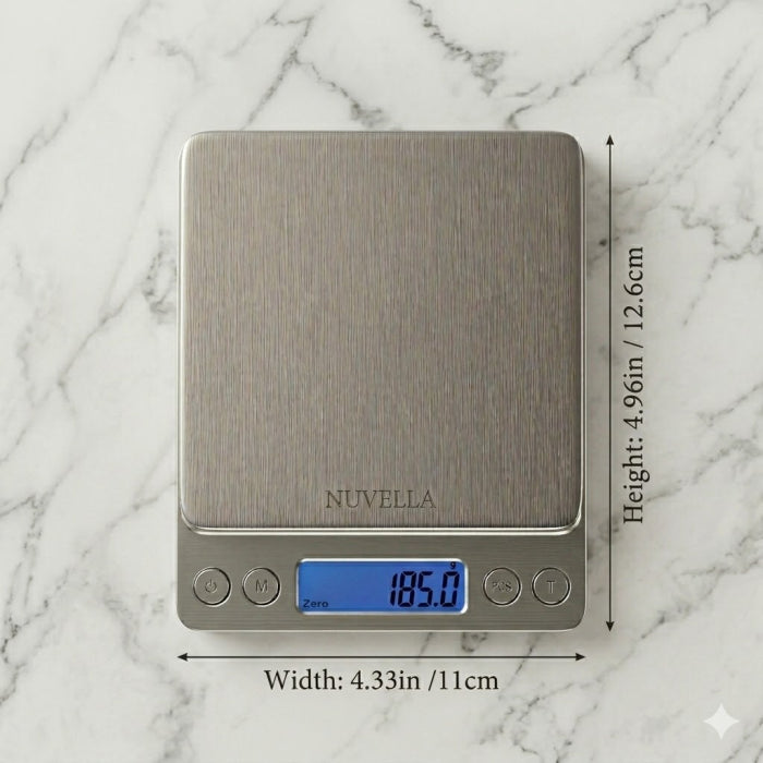 Nuvella - Stainless Steel Mini Portable Scale