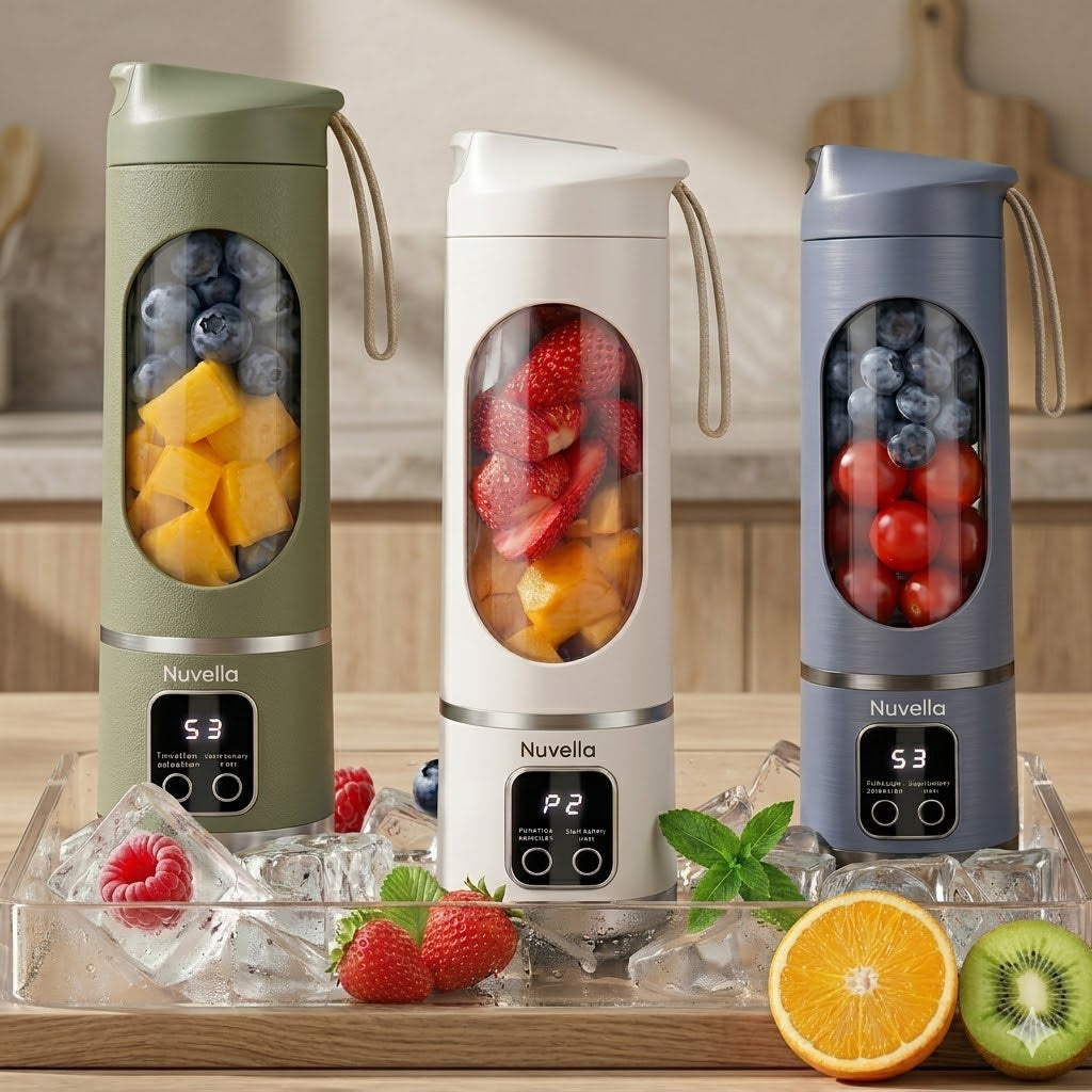 Nuvella Blend On The Go – Portable, USB-Rechargeable Electric Blender